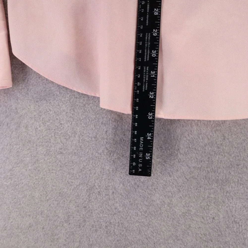 Banana Republic Shirt Mens Medium Slim Fit French Cuff Button Pink‎ Long Sleeve
